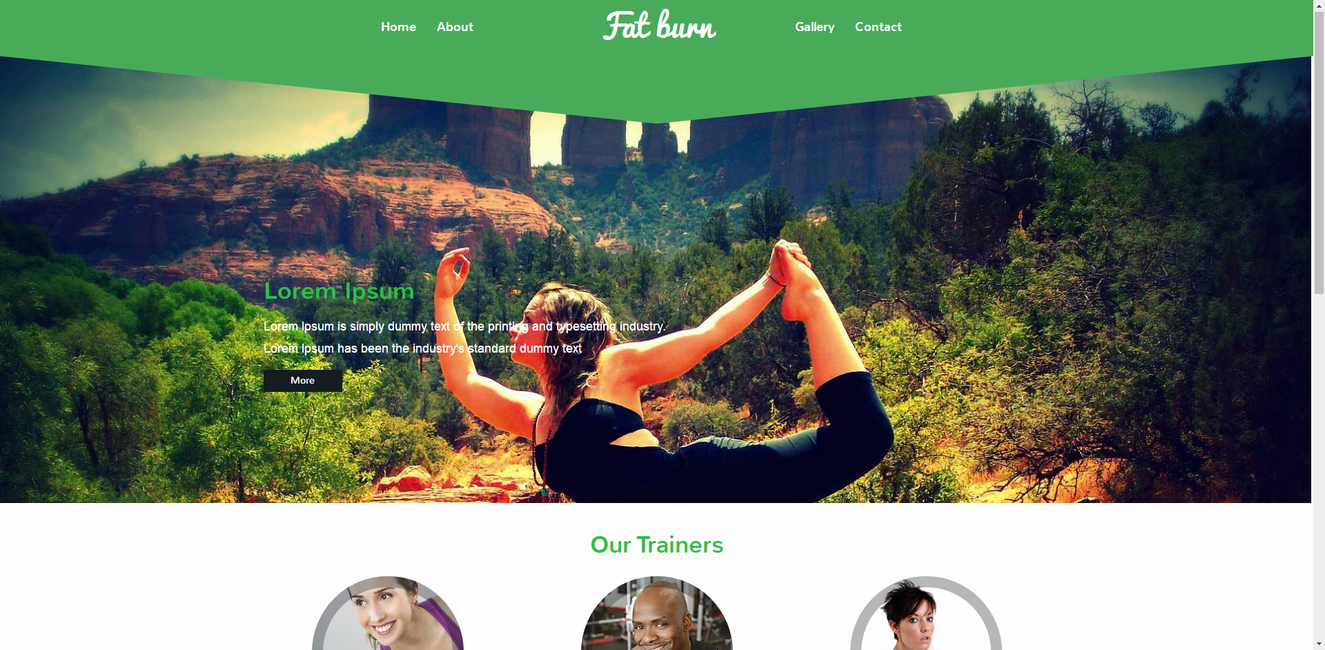 体育运动健身器材脂肪英文网站模板